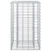  Gabion emelt ágy Ezüst 50 x 50 x 80 cm Horganyzott acél