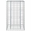  Gabion emelt ágy Ezüst 50 x 50 x 80 cm Horganyzott acél