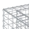  Gabion emelt ágy Ezüst 50 x 50 x 80 cm Horganyzott acél