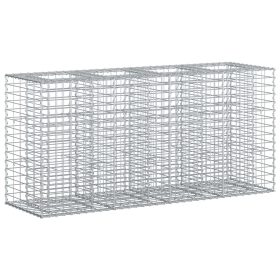  Gabion emelt ágy Ezüst 170 x 50 x 80 cm Horganyzott acél