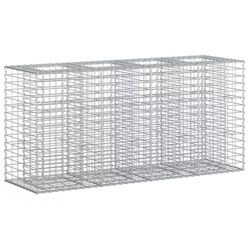  Gabion emelt ágy Ezüst 170 x 50 x 80 cm Horganyzott acél