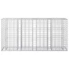  Gabion emelt ágy Ezüst 170 x 50 x 80 cm Horganyzott acél