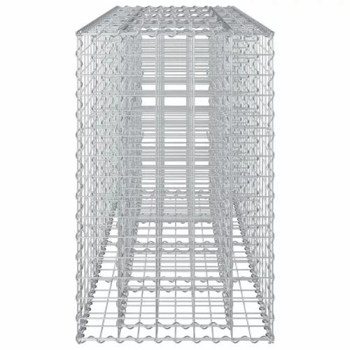  Gabion emelt ágy Ezüst 170 x 50 x 80 cm Horganyzott acél