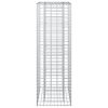  Gabion emelt ágy Ezüst 50 x 50 x 150 cm Horganyzott acél