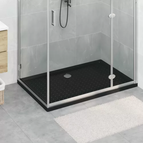  Zuhany Alap Tálca Dots-szal Fekete 120 x 80 x 4 cm ABS