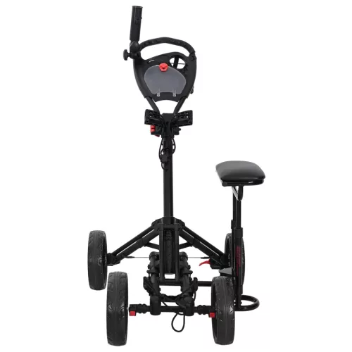  Golf Kocsi Üléssel Fekete 85 x 67 x 114 cm Alumínium