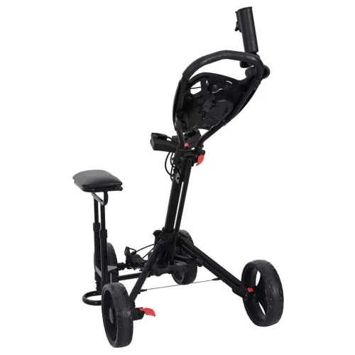  Golf Kocsi Üléssel Fekete 85 x 67 x 114 cm Alumínium