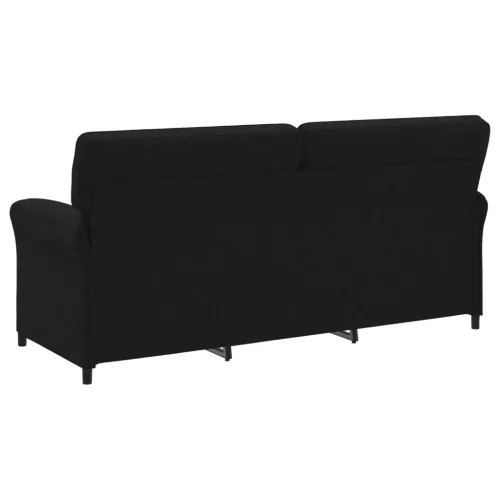  3-Fős kanapé Fekete 198 x 83 x 95 cm Szövet