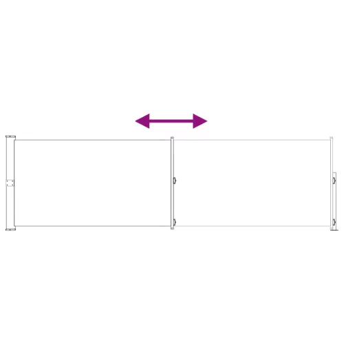  Húzható oldalsó napernyő Antracitszürke 300 x 120 cm Poliészter