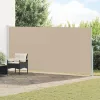  Húzható oldalsó napernyő Bézs 300 x 180 cm Poliészter