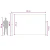  Húzható oldalsó napernyő Tópszínű 300 x 220 cm Poliészter