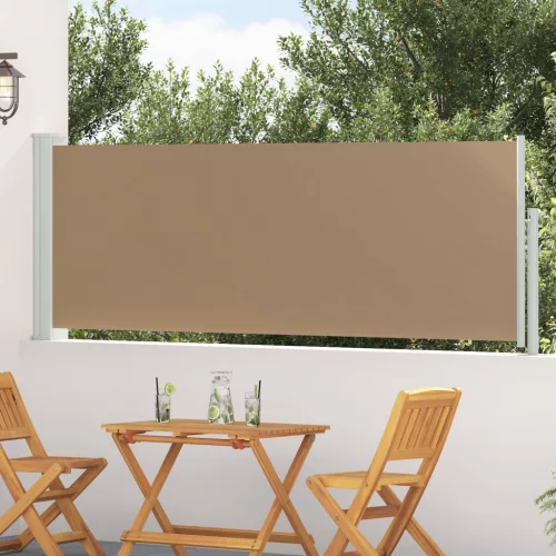  Húzható oldalsó napernyő Tópszínű 500 x 100 cm Poliészter