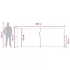  Húzható oldalsó napernyő Bézs 500 x 140 cm Poliészter