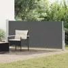  Húzható oldalsó napernyő Antracitszürke 500 x 140 cm Poliészter