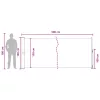  Húzható oldalsó napernyő Antracitszürke 500 x 160 cm Poliészter
