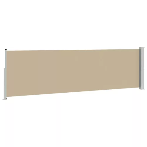  Húzható oldalsó napernyő Bézs 600 x 160 cm Poliészter