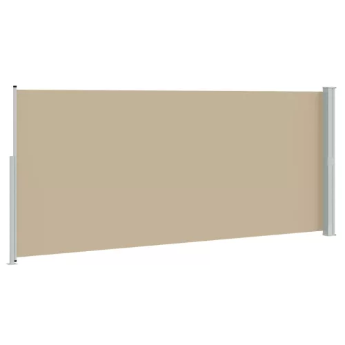  Húzható oldalsó napernyő Bézs 600 x 200 cm Poliészter