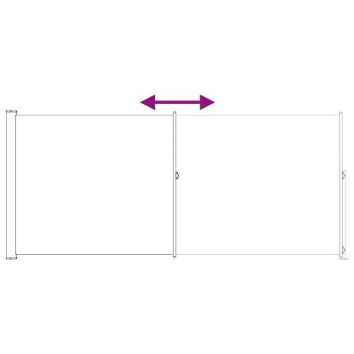  Húzható oldalsó napernyő Tópszínű 600 x 200 cm Poliészter