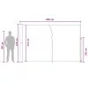  Húzható oldalsó napernyő Tópszínű 600 x 220 cm Poliészter