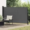  Húzható oldalsó napernyő Antracitszürke 300 x 170 cm Poliészter