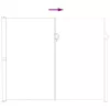  Húzható oldalsó napernyő Szürke 300 x 200 cm Poliészter