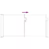  Húzható oldalsó napernyő Szürke 500 x 100 cm Poliészter