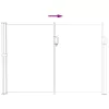  Húzható oldalsó napernyő Szürke 500 x 120 cm Poliészter