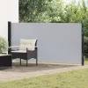  Húzható oldalsó napernyő Szürke 500 x 160 cm Poliészter