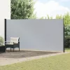  Húzható oldalsó napernyő Szürke 500 x 180 cm Poliészter