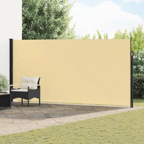  Húzható oldalsó napernyő Homokszín 500 x 180 cm Poliészter