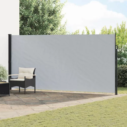  Húzható oldalsó napernyő Szürke 500 x 200 cm Poliészter