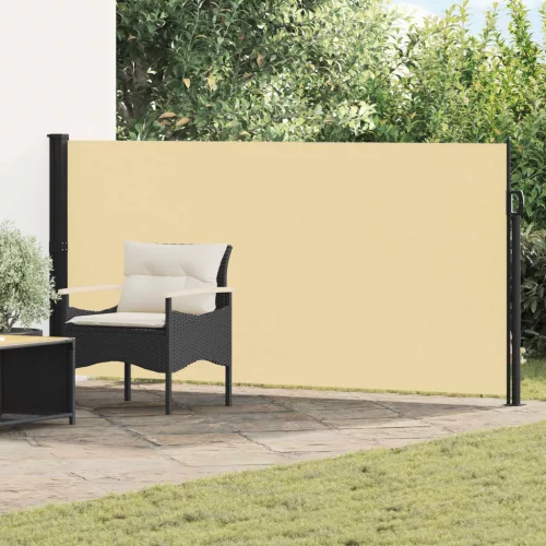  Húzható oldalsó napernyő Homokszín 600 x 140 cm Poliészter