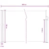  Húzható oldalsó napernyő Szürke 600 x 180 cm Poliészter
