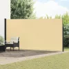  Húzható oldalsó napernyő Homokszín 600 x 200 cm Poliészter