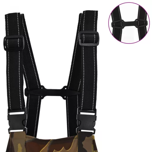  Mellkas waders csizmával PVC Bevonatú Poliészter Méret 38