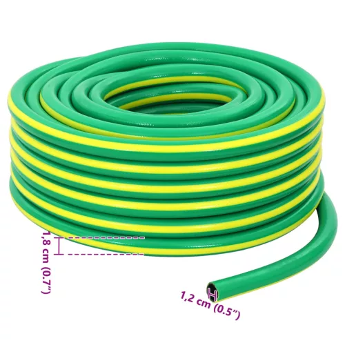  Kerticső 5-Lépcsős Zöld és Sárga 1 / 2'' 50 m PVC