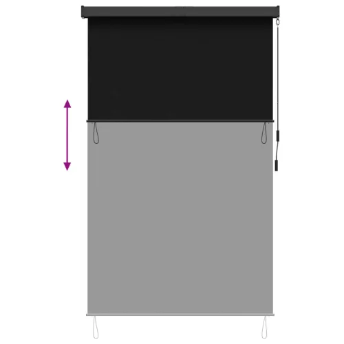  Roletta Fekete 180 x 250 cm Szövet és Alumínium