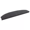  Öntapadós lépcsőszőnyegek 15 pcs Sötétszürke 80 x 24,5 x 3,5 cm
