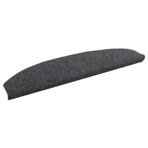  Öntapadós lépcsőszőnyegek 15 pcs Sötétszürke 80 x 24,5 x 3,5 cm