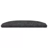  Öntapadós lépcsőszőnyegek 15 pcs Sötétszürke 80 x 24,5 x 3,5 cm