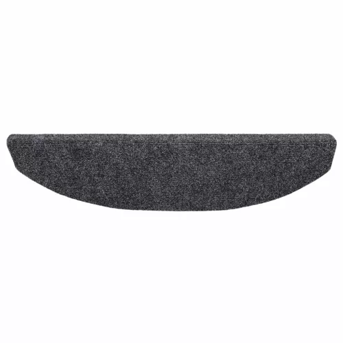  Öntapadós lépcsőszőnyegek 15 pcs Sötétszürke 80 x 24,5 x 3,5 cm