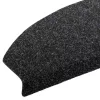  Öntapadós lépcsőszőnyegek 15 pcs Fekete 80 x 24,5 x 3,5 cm