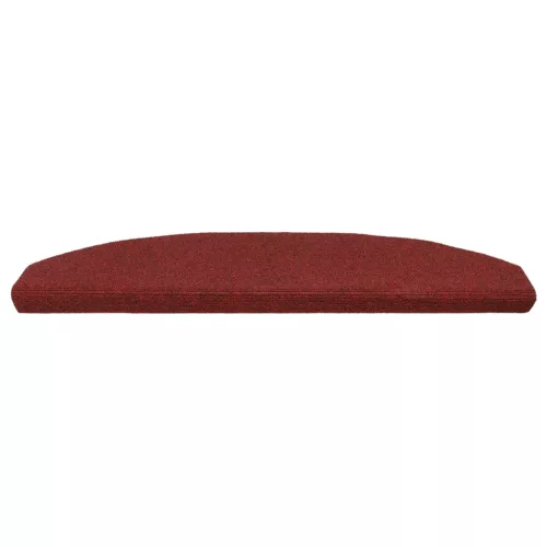 Öntapadós lépcsőszőnyegek Félkör 15 pcs Bordeaux piros