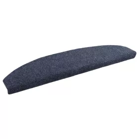    Öntapadós lépcsőszőnyegek Félkör 15 pcs Kék 80 x 24,5 x 3,5 cm