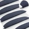  Öntapadós lépcsőszőnyegek Félkör 15 pcs Kék 80 x 24,5 x 3,5 cm
