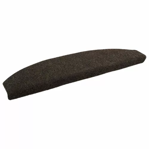  Öntapadós lépcsőszőnyegek 15 pcs Sötét Barna 80 x 24,5 x 3,5 cm