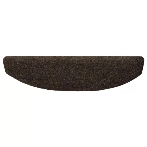  Öntapadós lépcsőszőnyegek 15 pcs Sötét Barna 80 x 24,5 x 3,5 cm
