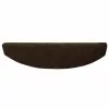  Öntapadós lépcsőszőnyegek 15 pcs Barna 80 x 24,5 x 3,5 cm