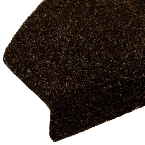  Öntapadós lépcsőszőnyegek 15 pcs Barna 80 x 24,5 x 3,5 cm