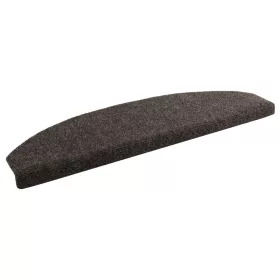    Öntapadós lépcsőszőnyegek Félkör 15 pcs Antracitszürke
